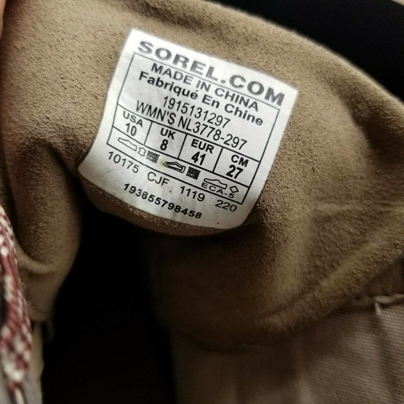 Sorel Women's Lexie Wedge Khaki II Winter Ankle Boots NL3778-297 Size 10 - Picture 7 of 11